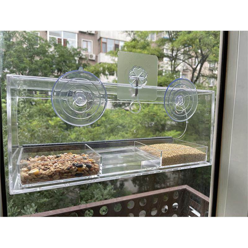 喂鸟器窗户吸窗带吸盘阳台引鸟布施防雨悬挂式亚克力鸟笼鸟食盒,宠物/宠物食品及用品,鸟用洗澡盒/器,淘宝优惠券,粉丝福利购,淘宝优惠卷