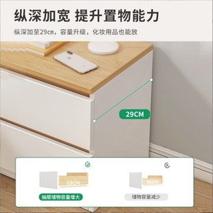 床头柜简约小型收纳储物柜出租房卧室床边K置物柜家用经济型小柜