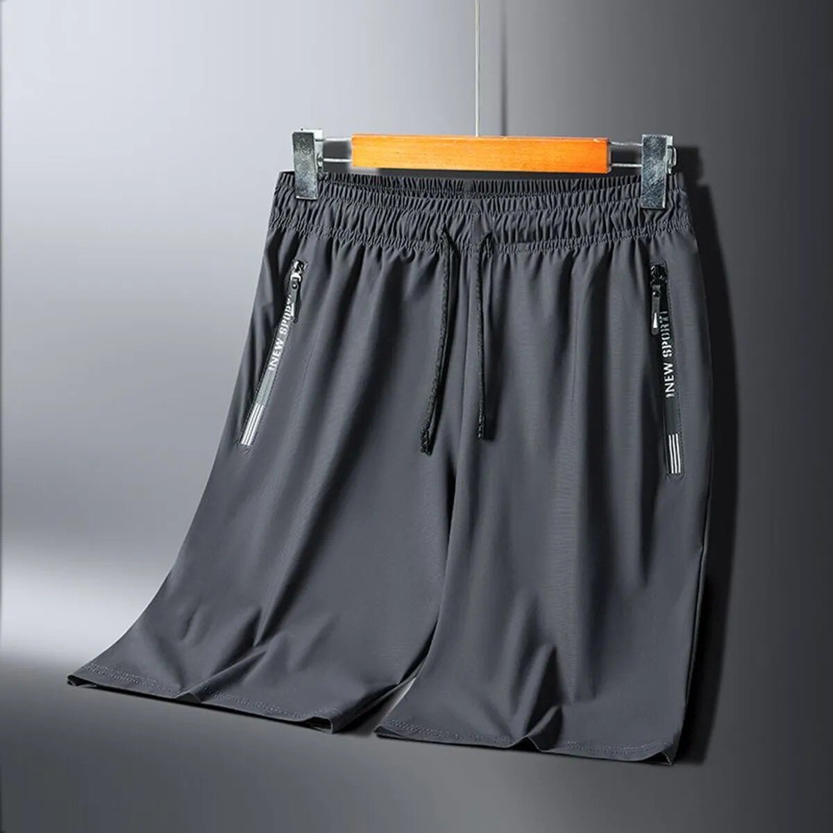 夏季冰丝短裤速干透气五分裤男休闲运动加肥加大胖子沙滩裤百搭