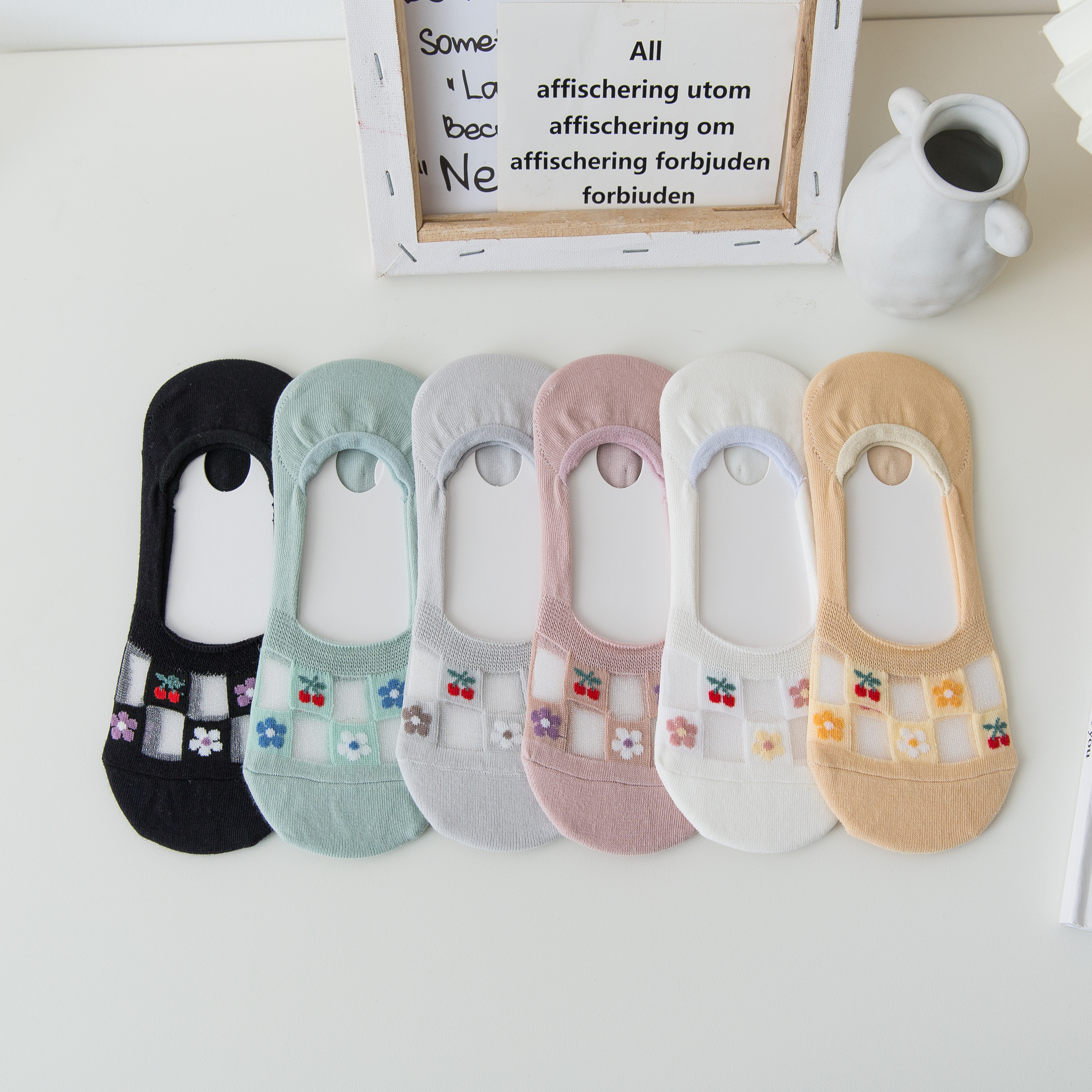 春夏薄款纯棉隐形船袜女