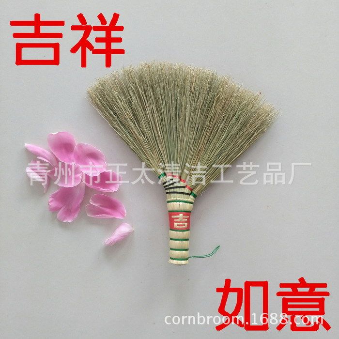 高梁苗手编床扫扫把金丝苗床扫中国风扫把东北农村老式床扫把
