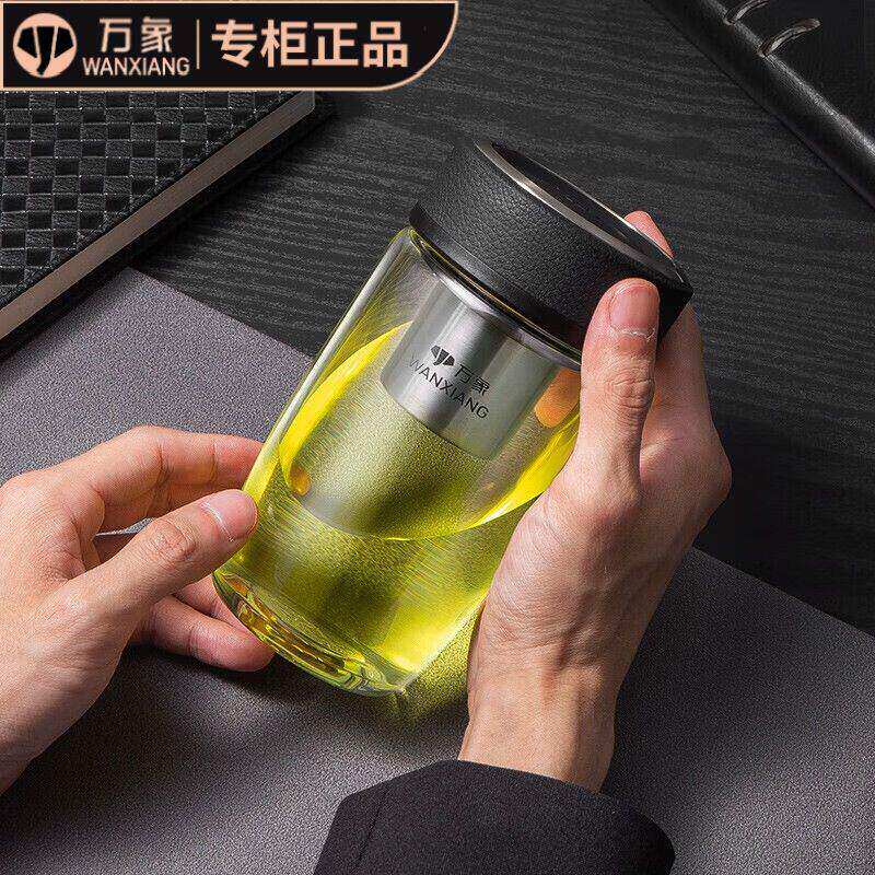 万象商务单层玻璃杯鹅蛋杯大肚杯车载茶杯水杯子U65/U66/U16/U17