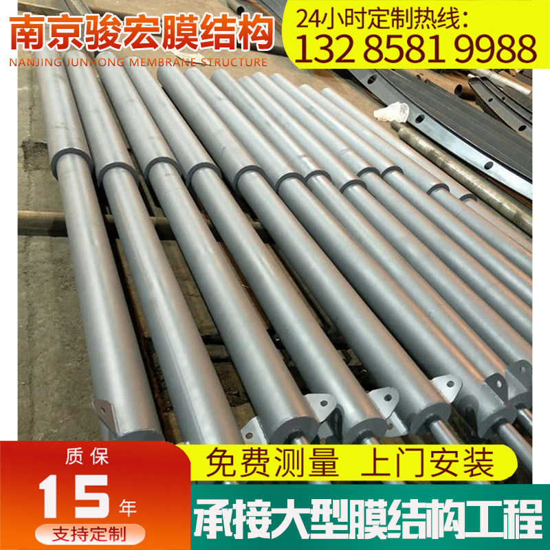 现货速发膜结构大梁加工7字型钢梁钢结构停车棚立柱挑梁钢架焊接