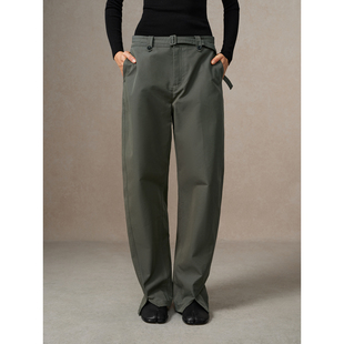 休闲裤 舒适百搭脚口开叉直筒工装 都市丛林 华吉言