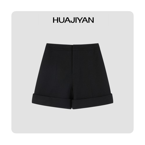 华吉言【安妮裤】百搭羊毛毛呢短裤