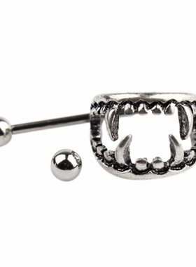 1pcs 14G Titanium Nipple Piercing Heart Barbell Opal Nipple