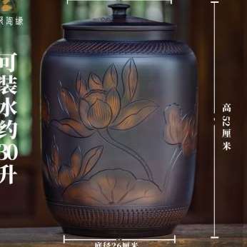 新品新品厂促储水罐陶瓷水缸家用带盖子厨房泡茶台专用纯净水桶大