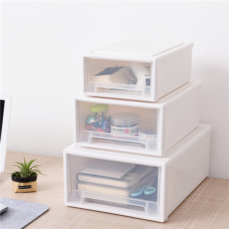 自由叠加多层组合抽屉式收纳柜 日式窄柜储物柜 衣厨内整理盒子