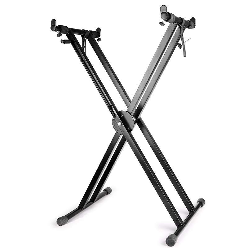 通用X型双管钢琴架m合成器加粗可折叠电子琴支架 88键U型Z型琴架