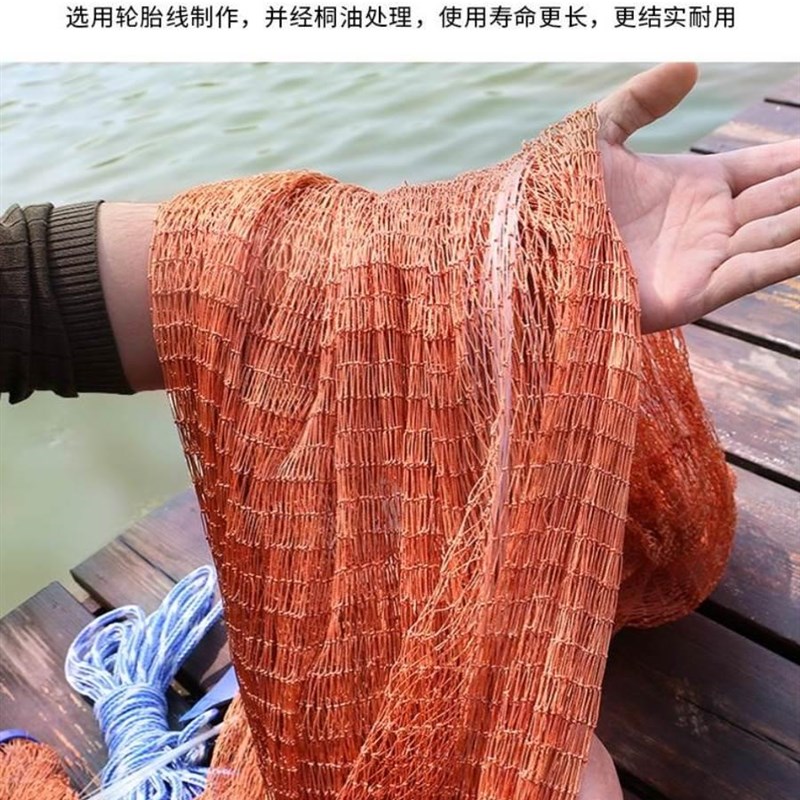 大飞盘式撒网圆盘渔网抛网手撒手抛网鱼网抓扑捕鱼易抛旋网甩渔具