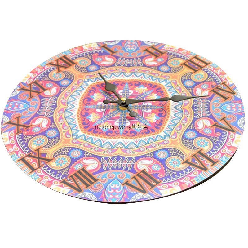 MDF Wall Clock Color Printing Board Wall Clock Electronic Cl