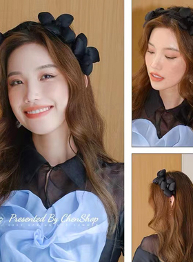 New Big Flower Elegant Bezel Retro Women Headband Girls Hair