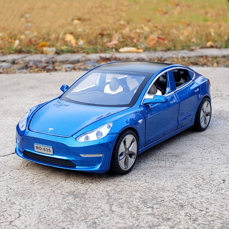 1/32 Tesla Model 3 Alloy Car Model Diecasts Electric New Ene