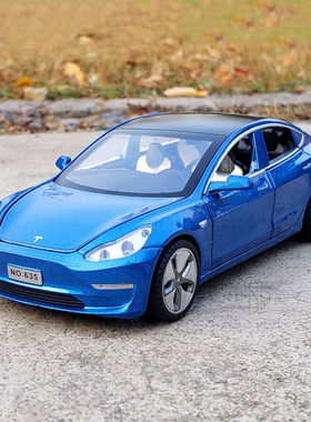 1/32 Tesla Model 3 Alloy Car Model Diecasts Electric New Ene