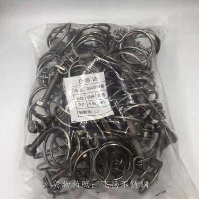 新不橡钢双钢丝箍喉箍卡箍管丝管卡锈胶钢upvPc抱箍水管通风管品