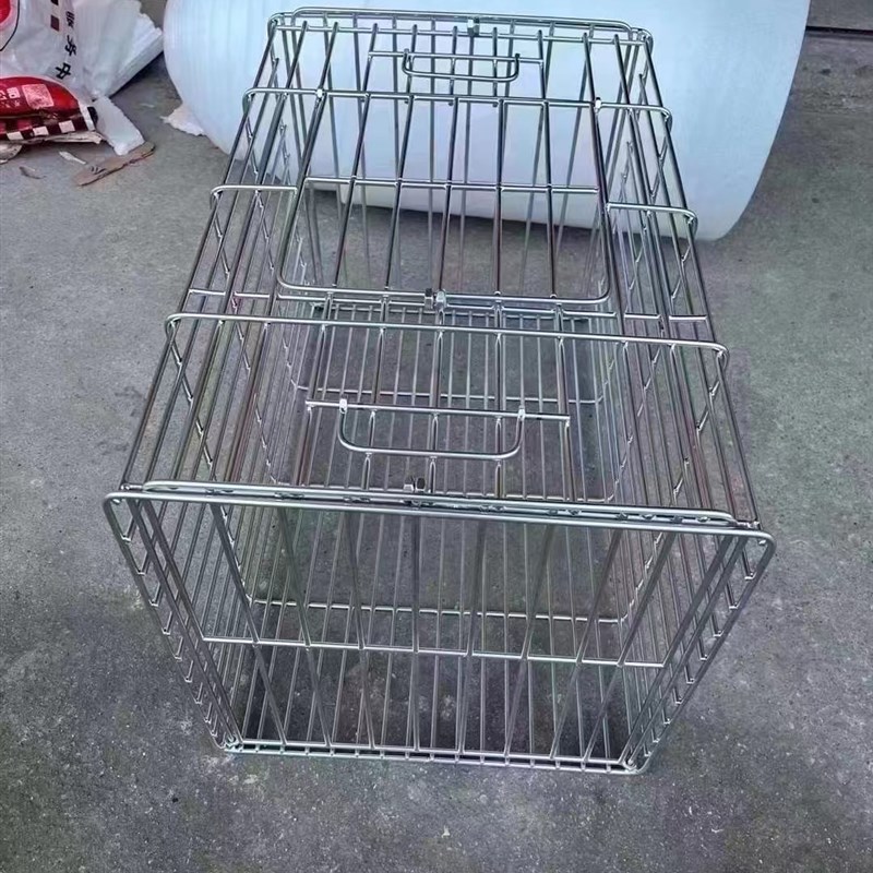 大号不锈钢运输笼托运笼狗狗航空箱狗笼304材料3号笼子高档车载笼