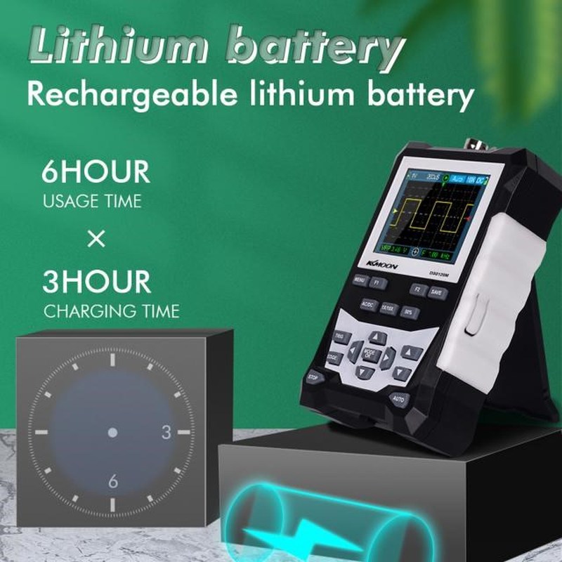 DS0120M Digital Oscilloscope 120MHz Bandwidth 500MSa/s Sampl