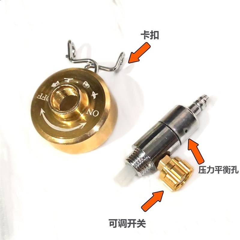 。可调式丁烷气罐快速接头 2升氧焊开瓶器开关防回火打火机气2L焊