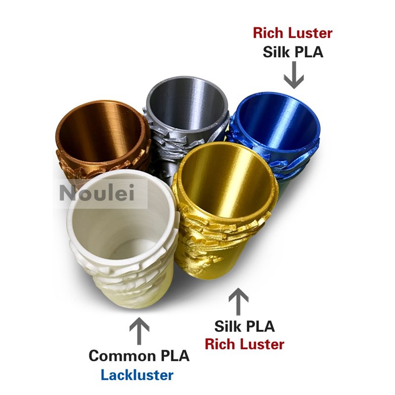 Noulei Silk Like 3D Printer Filament 1kg Silky PLA Copper G