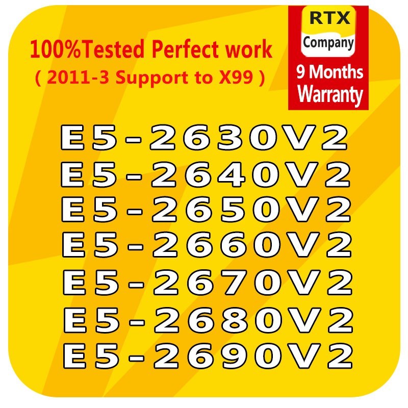 Xeon Server Processor E5-2695V2 E5-2690V2 E5-2670V2 E5-2680V
