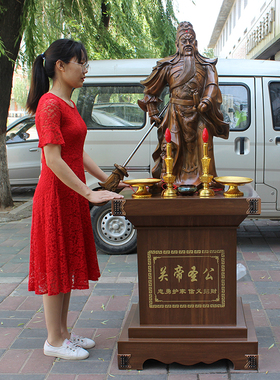 二指关公武财神关公落地摆件家居供奉公司店铺开业乔迁礼品摆件