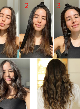 Lystrfac Slik Satin Heatless Hair Curler Headband for Women