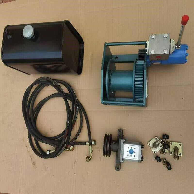 速发多功能加重1吨手动液压卷扬机液压绞盘中小型重型吊车船用起