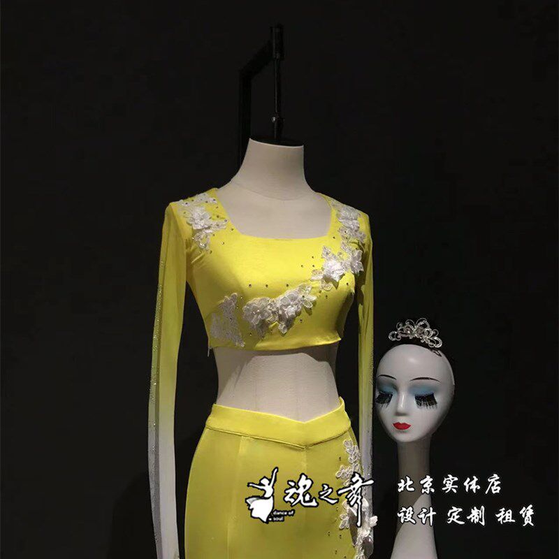 速发北京魂之舞专业少数民族傣族艺考舞台服装可来图民族服装