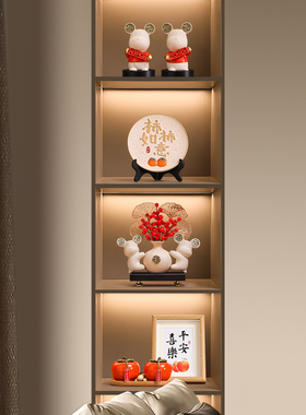 速发轻奢家装摆件客厅酒柜办品室大气招财居饰公新居乔迁布置礼品