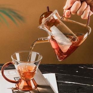 玻璃侧把煮茶壶小容量泡茶壶黑茶红茶煮茶器加厚过滤泡茶壶茶壶