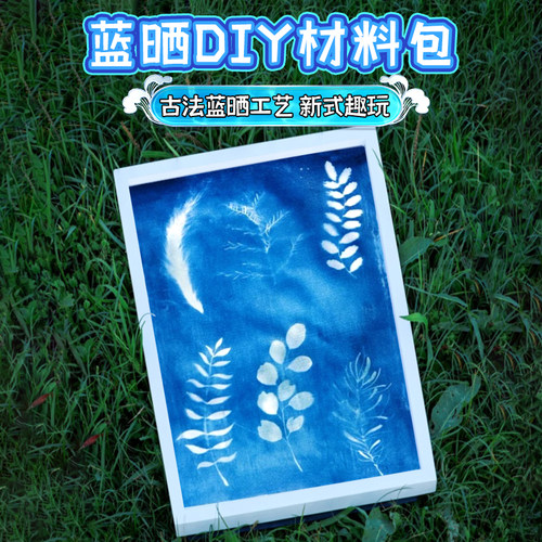 蓝晒diy材料包拓印颜料ab液套装