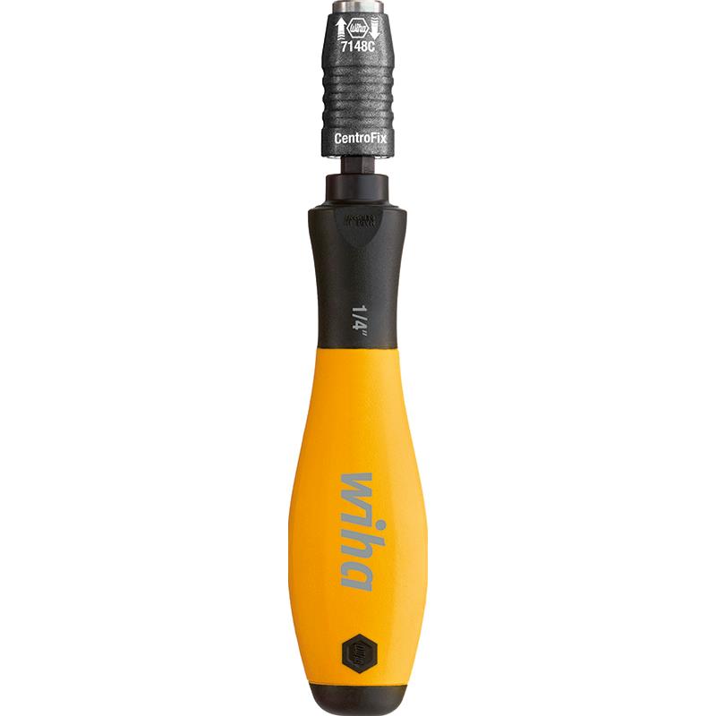 德国进口wiha威汉自锁螺丝刀批头套筒手柄带磁性6.35mm接杆起子批