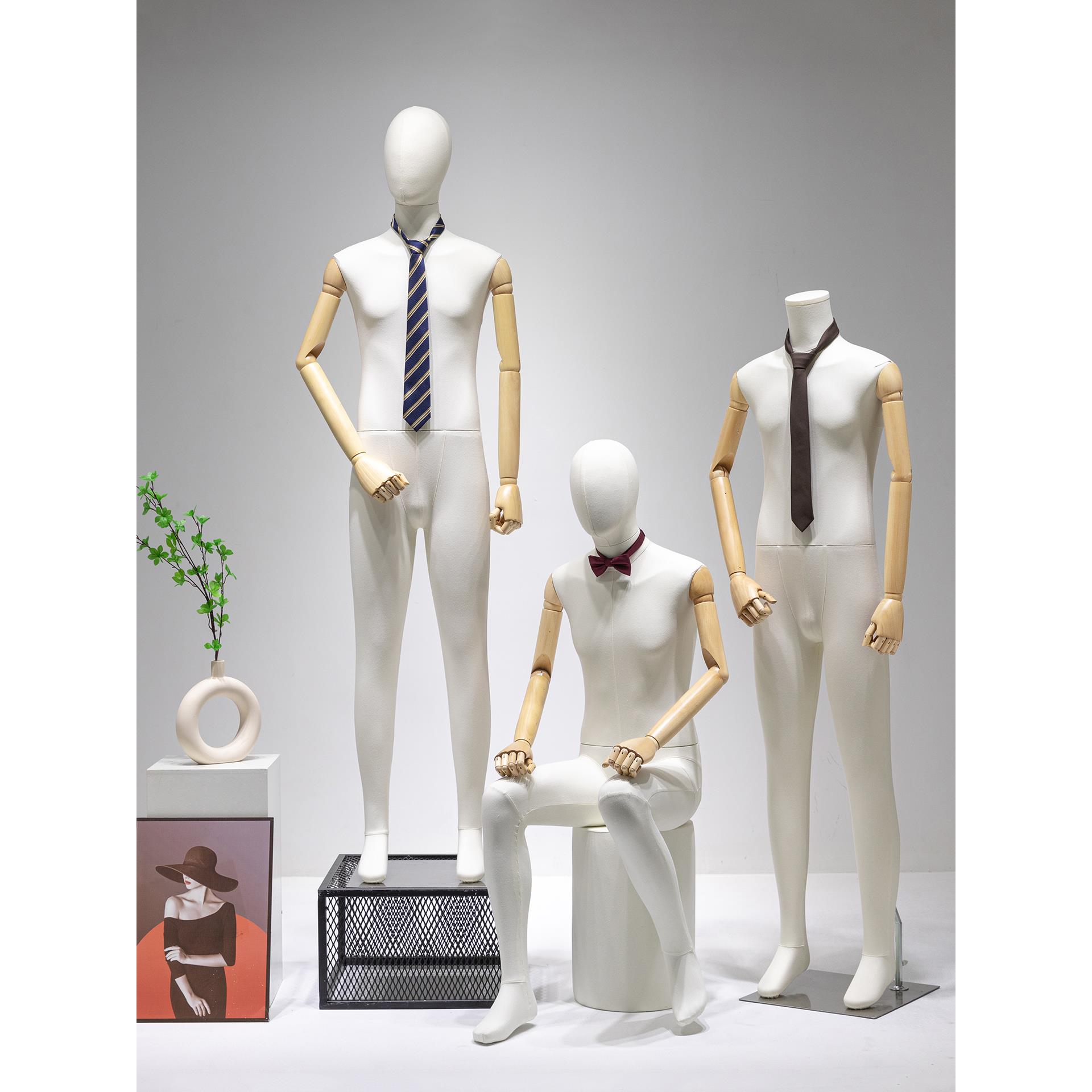 男装店潮牌模特道具全身包布假人偶橱窗高档人台服装店人体展示架