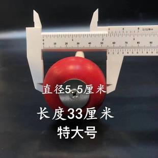 现货速发实木红色橡胶锣锤大锣开道锣橡胶头大锣槌小铜锣锤敲锣棒