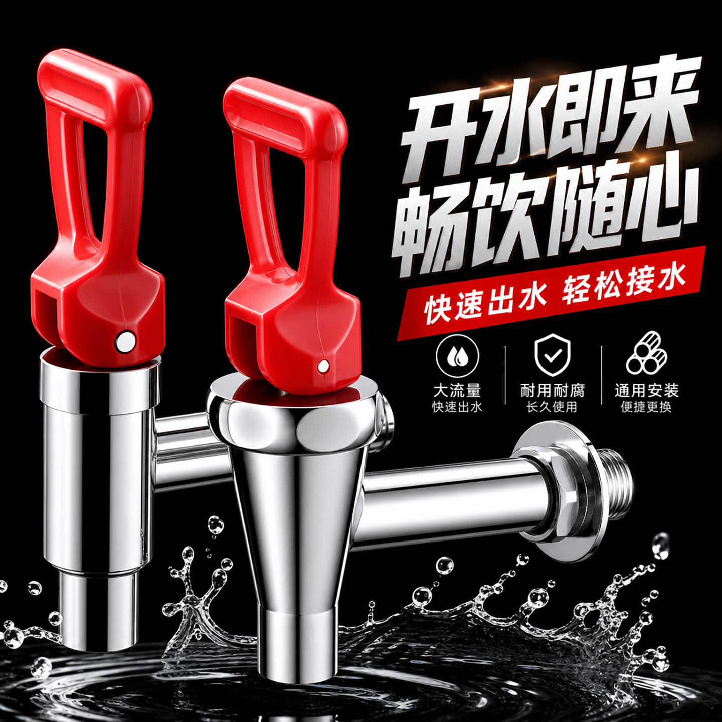 开水炉水龙头烧水桶开水机茶水桶不锈钢开关配件热水桶豆浆桶电热