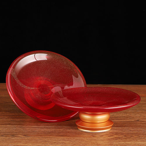 速发星空琉璃供佛果盘佛前水果盘盘果碟盘水财神供供供佛盘贡盘