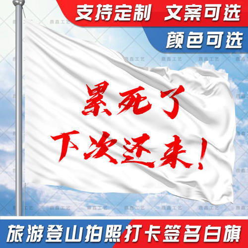 登山旗帜下次还来旅游旗定制武功山爬山登山青春没有售价音乐节旗