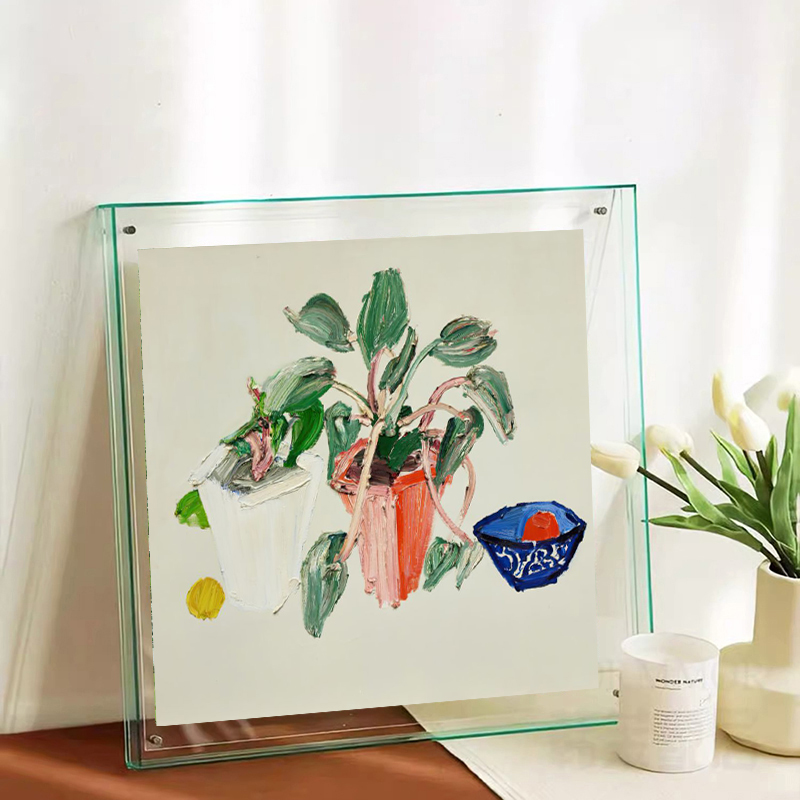 法式中古风客厅装饰画复古植物花卉油画餐厅挂画高级感卧室摆件画图片