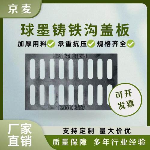 球墨铸铁排水沟盖板篦子但篦复合排水沟雨水污水下水道井盖篦子