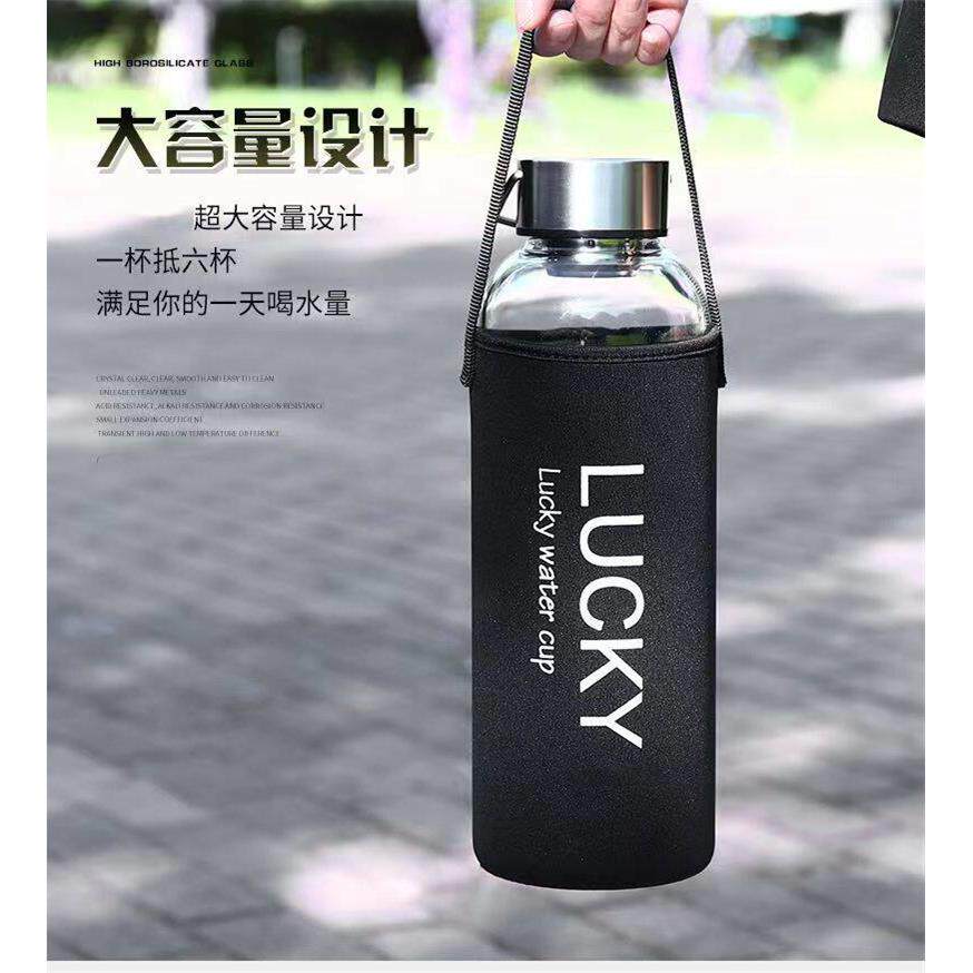A5L容量玻璃杯女耐热水杯太空杯便携随手旅行杯子茶杯运动
