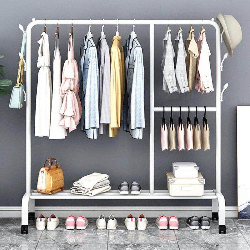 落地挂衣架折叠宿舍用室内卧室学生晒衣架家用凉衣服杆架子晾衣架