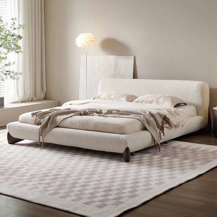baxter意式极简布艺床现代简约榻榻米床主卧室1.8米婚床大床轻奢
