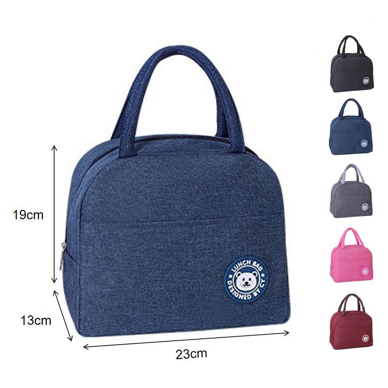 外贸热款便当包午餐包便当袋上班族带饭盒手提包铝箔棉加厚保温袋