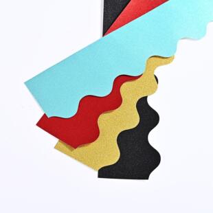 圣诞公告栏边框纸质多色可选金葱粉黑板贴纸铜版纸圣诞装饰贴纸