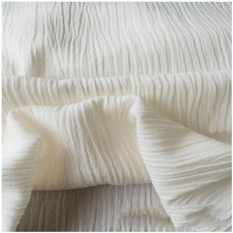 40s支纯棉杨柳绉布料 全棉杨柳绉布 褶皱布面料 全棉皱布印花棉布