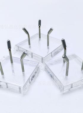 亚克力透明水晶底座矿标架 晶体矿物玉石展示架球形底座原石支架