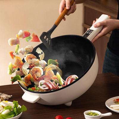 锅电炒锅爆炒一体插电炒菜锅多功能煮锅家用煎炒蒸锅高档礼品