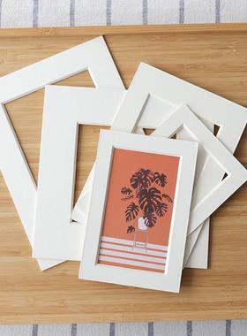 厂家相框内衬卡纸白色内衬卡纸白色米色长方形画框卡纸、