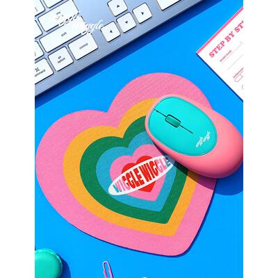 Wiggle Wiggle无线鼠标沉默的女孩可爱硅胶减压便携式办公笔记本