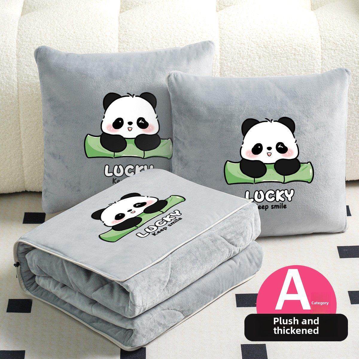 加绒加厚冬季抱枕被子两用办公室午休毯子空调被车载二合一珊瑚绒,居家布艺,抱枕被,淘宝优惠券,粉丝福利购,淘宝优惠卷